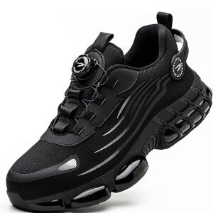 Black Athletic Steel Toe Work Sneakers